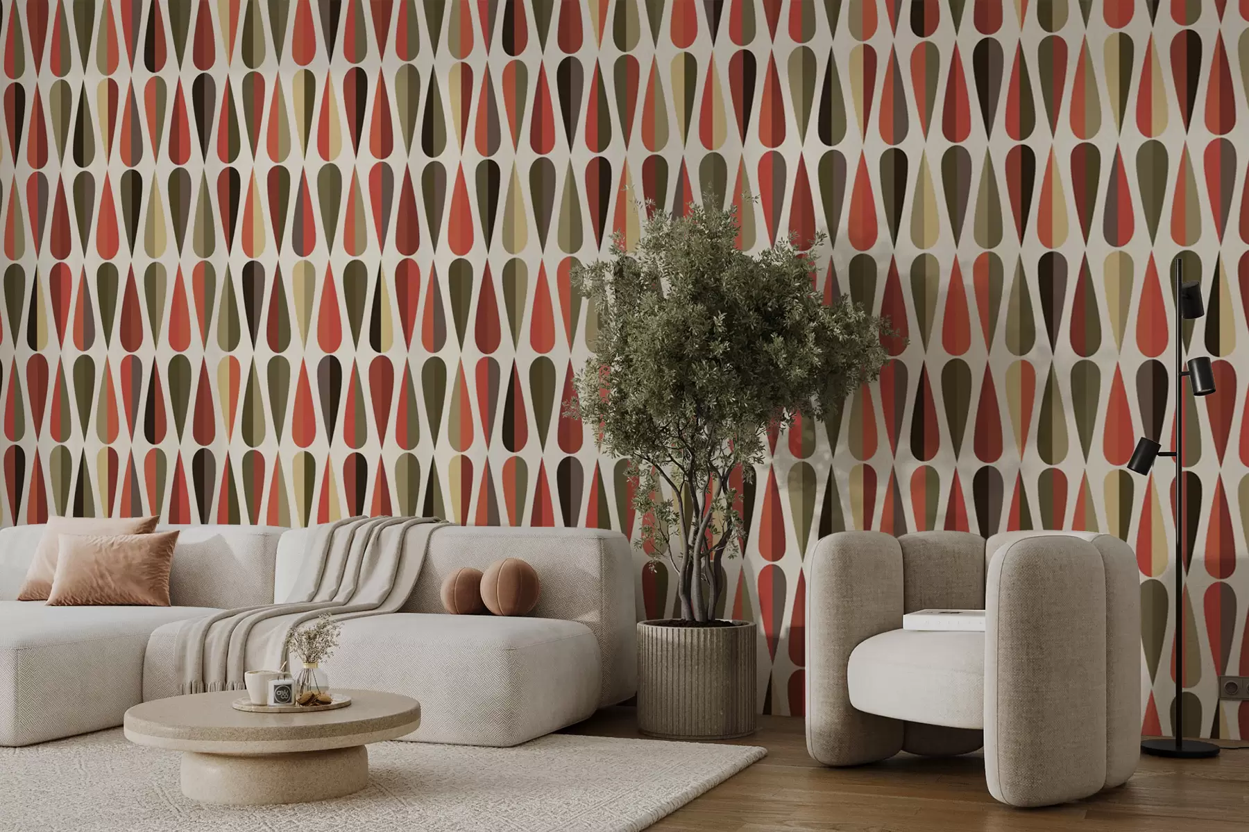 Fototapetes Retro 70. gadu pilieni u51626