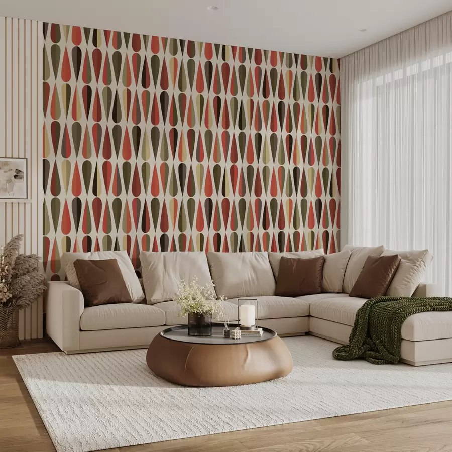 Fototapetes Retro 70. gadu pilieni u51626