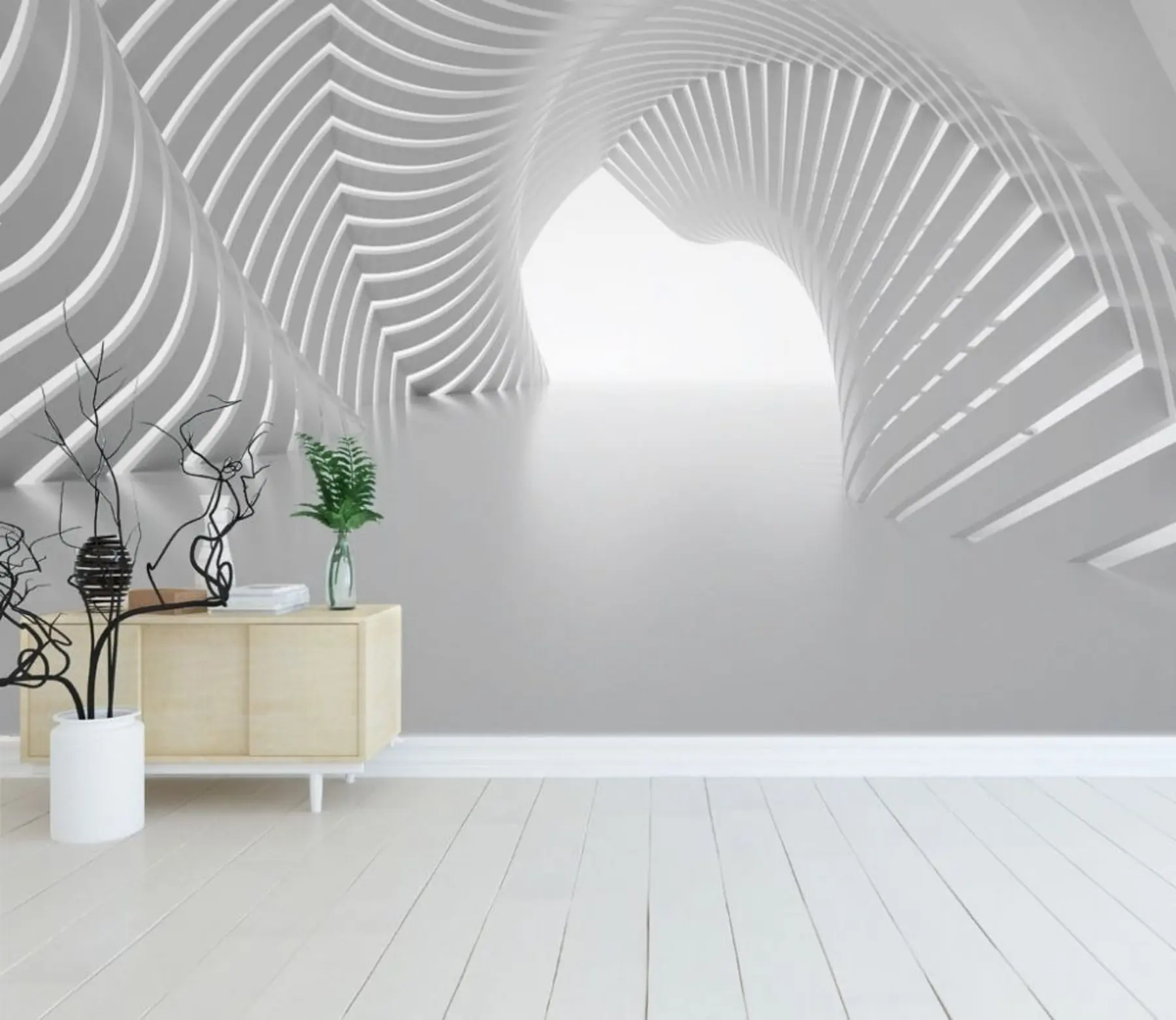 Fototapetes Pelēks, simetrija, toņi un nokrāsas u02035