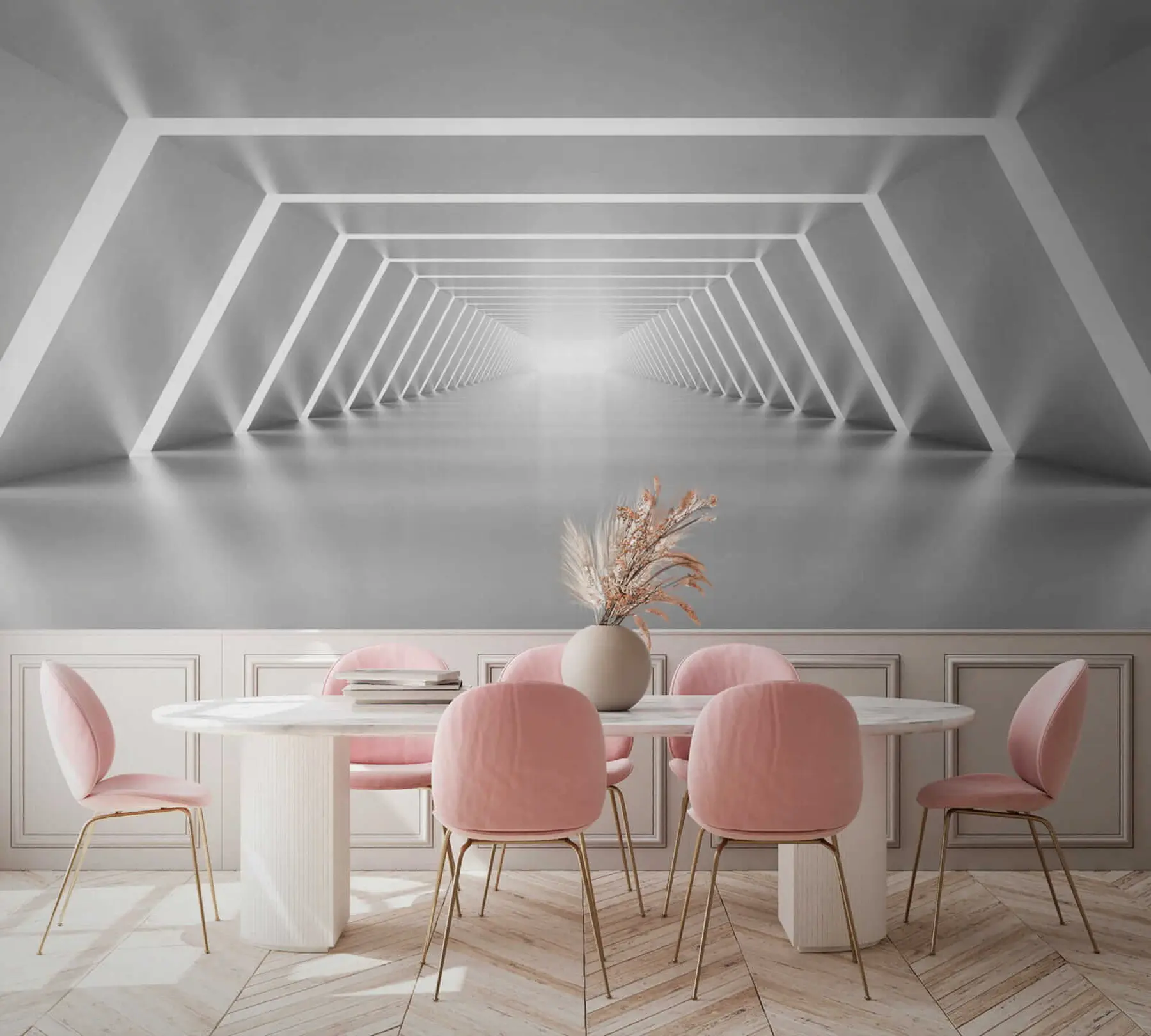 Fototapetes Pelēks tunelis u03369