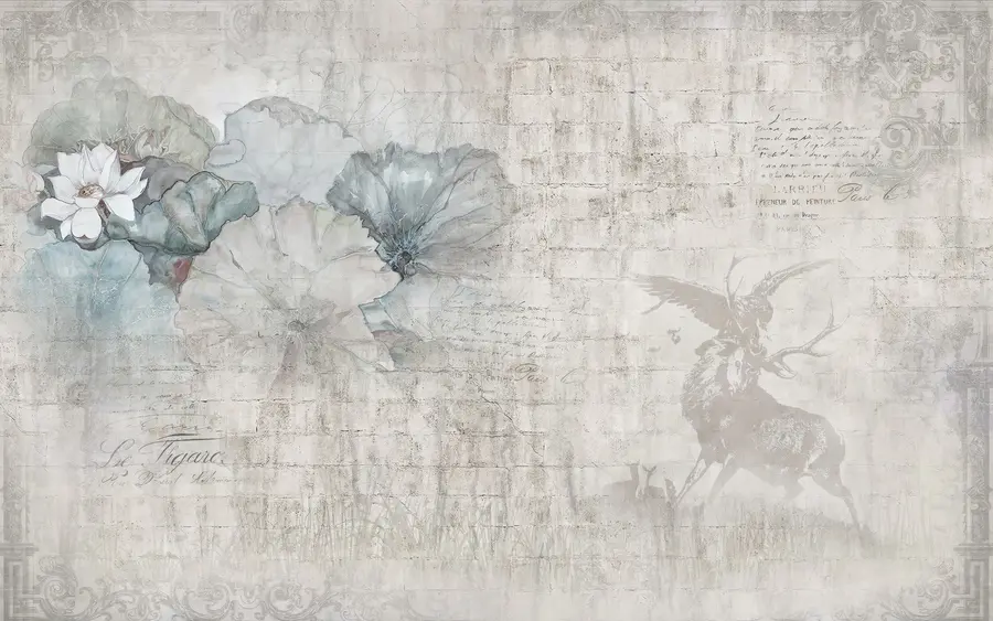 Fototapetes Ziedu, māksla un ziedlapiņas u04724