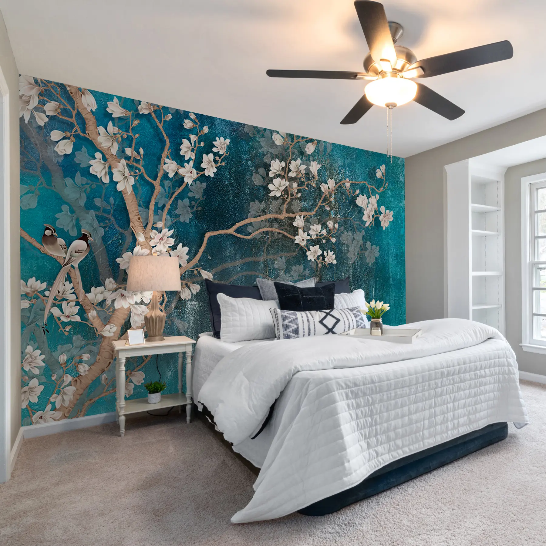 Fototapetes Zieds, ūdens un zars u12150