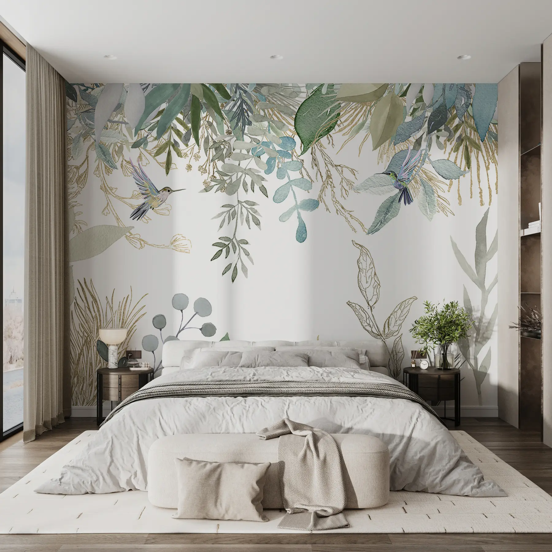 Fototapetes Botānika, lapas un zaļš u17579