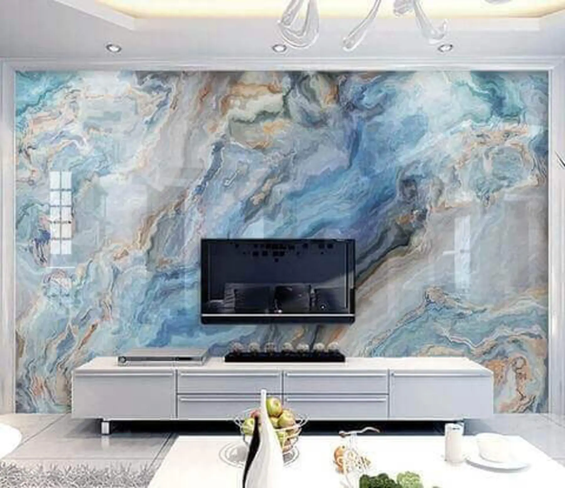 Fototapetes Zils marmors u28985