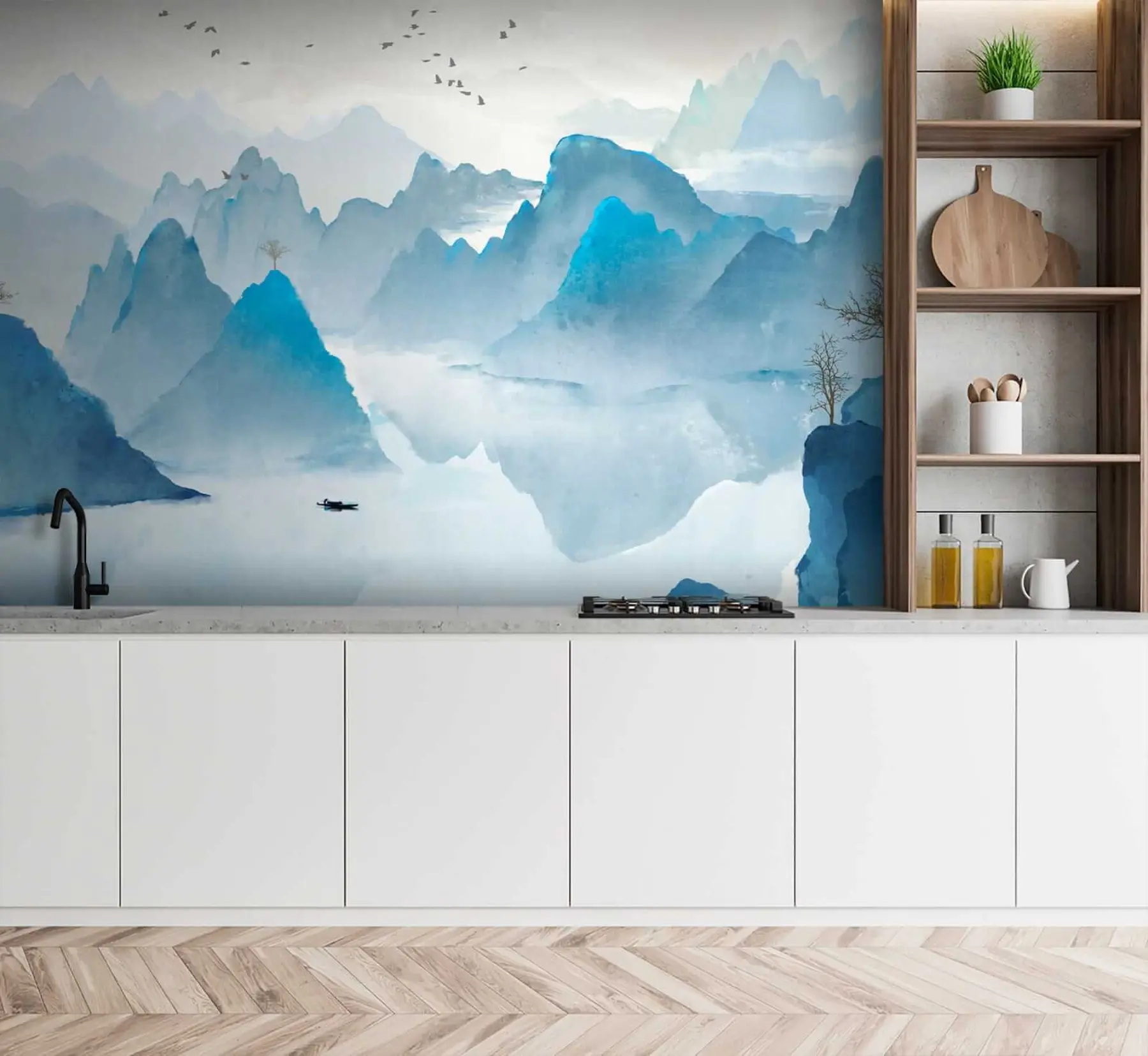 Fototapetes Zilie kalni u32523