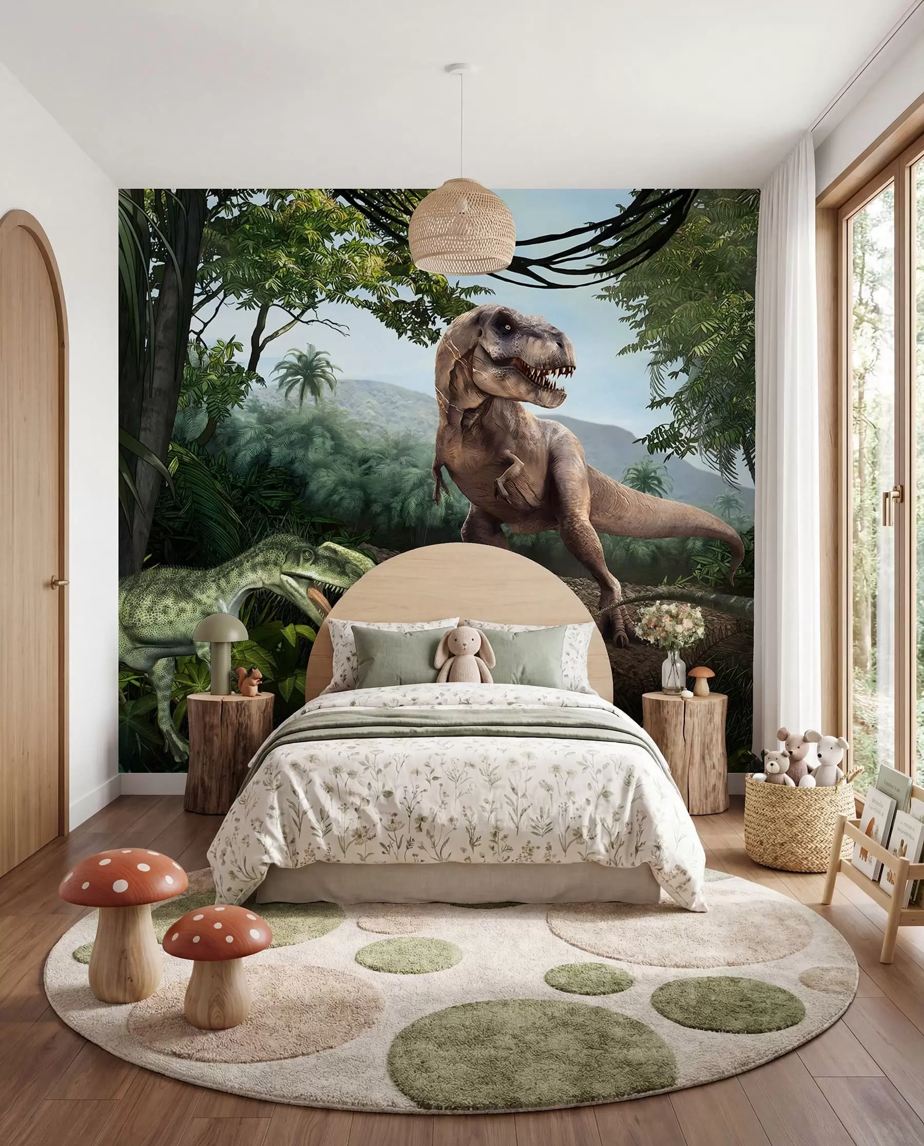 Fototapetes Dinozauri džungļos u36756