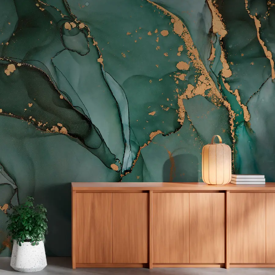 Fototapetes Zaļais marmors u50235