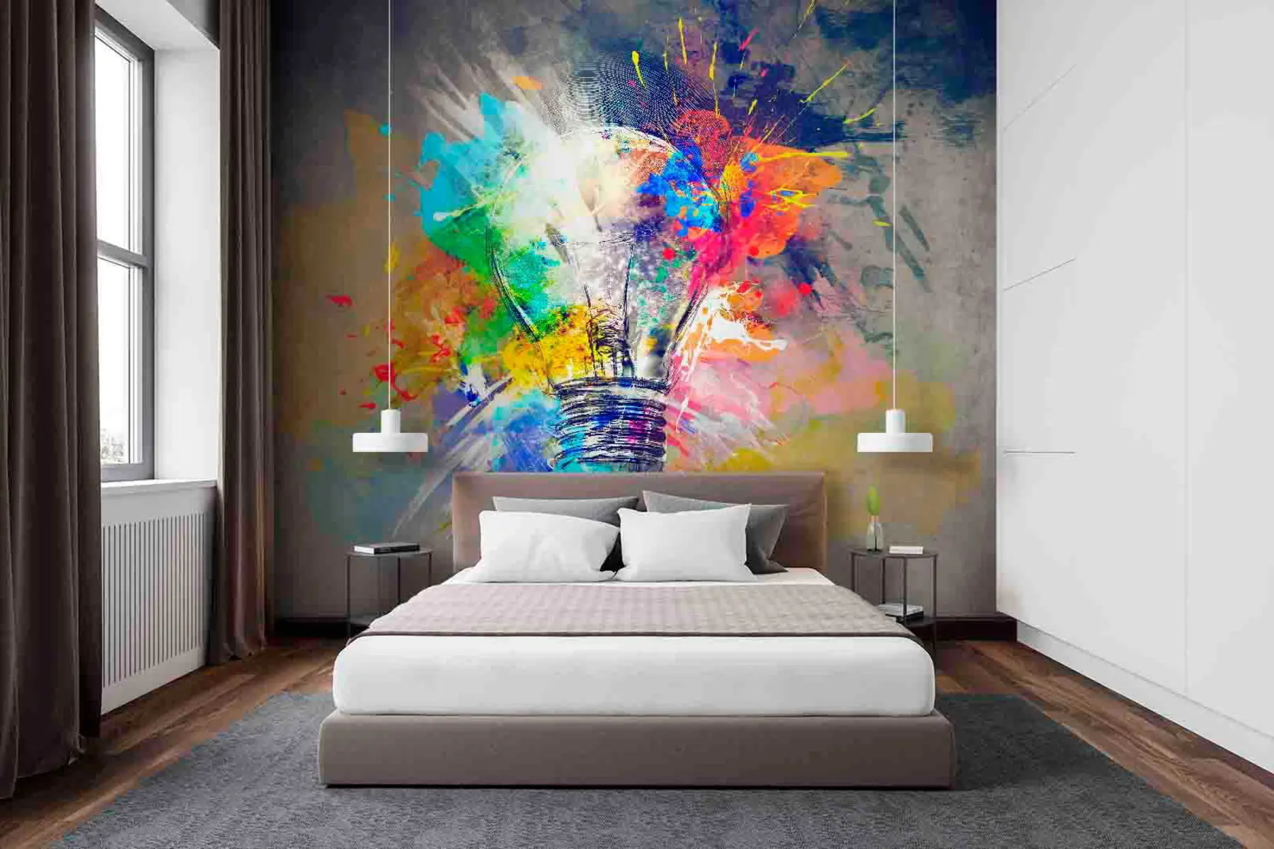 Fototapetes Mākslas krāsas, krāsas un fonts u53882