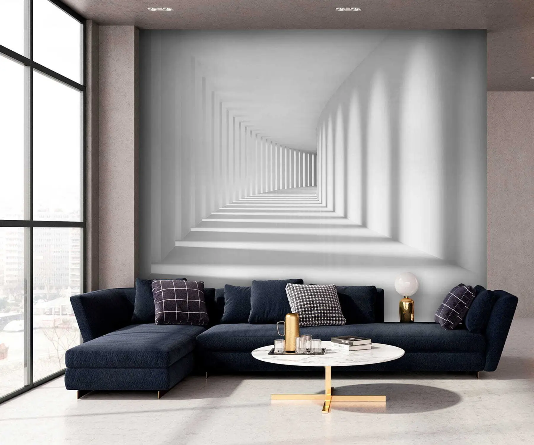 Fototapetes Pelēks, māksla un paralēles u55301