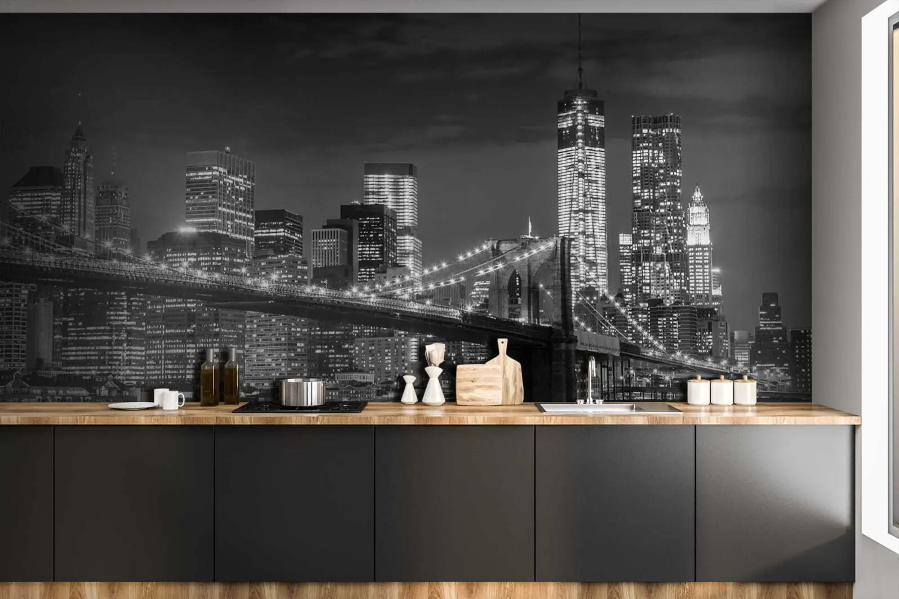 Fototapetes Ūdens, debesskrāpis un ēka u56428