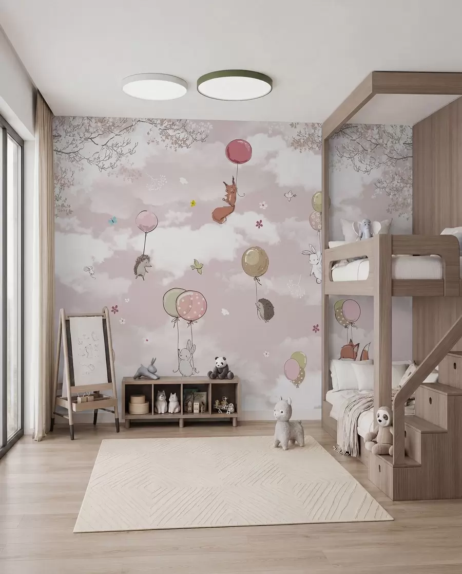 Fototapetes Gaisa baloni mākoņos u59963