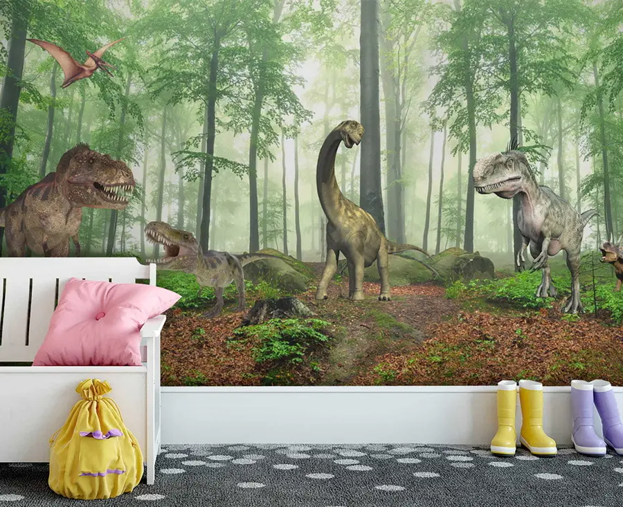 Fototapetes Dinozauri savvaļā u60039