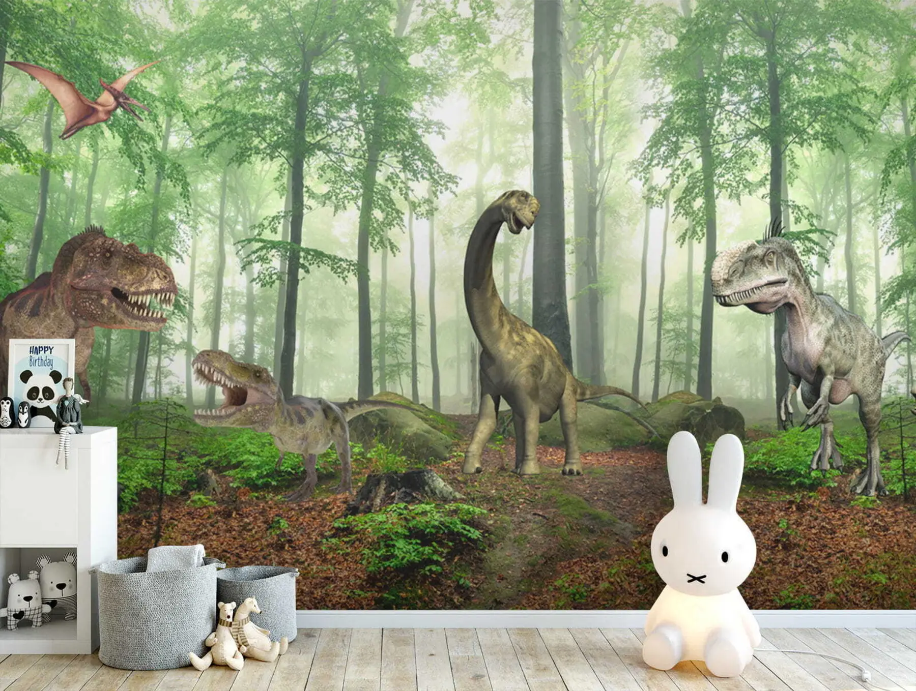 Fototapetes Dinozauri mežā u60039