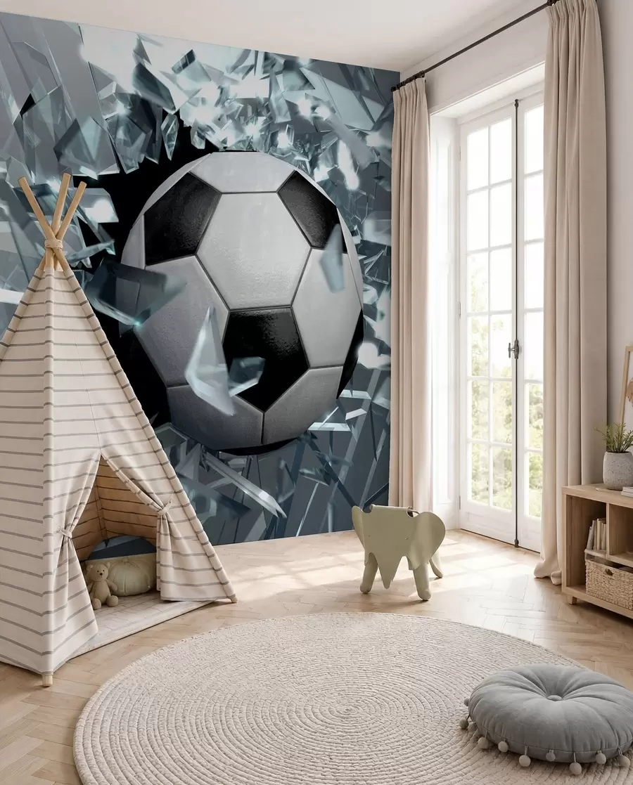 Fototapetes Futbols cauri stiklam u64581