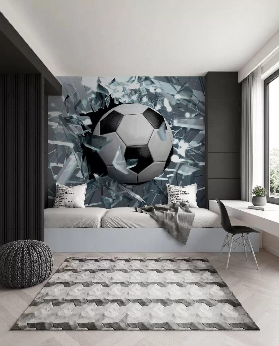 Fototapetes Futbols cauri stiklam u64581