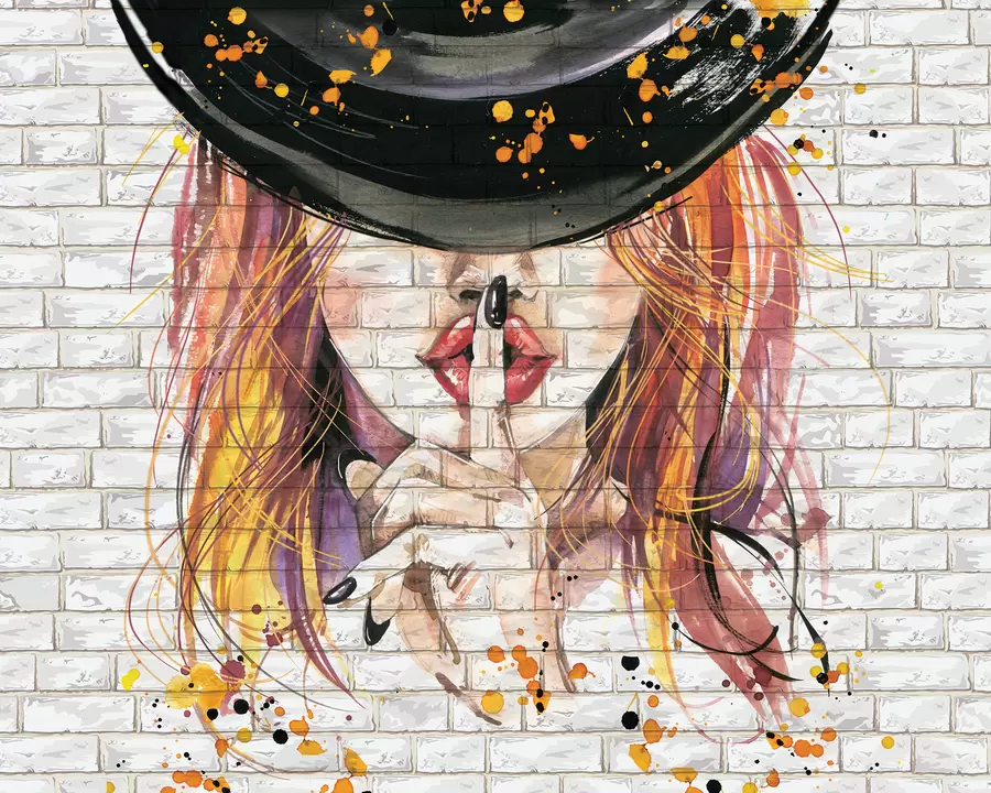 Fototapetes Meitene ar akvareļiem u67648