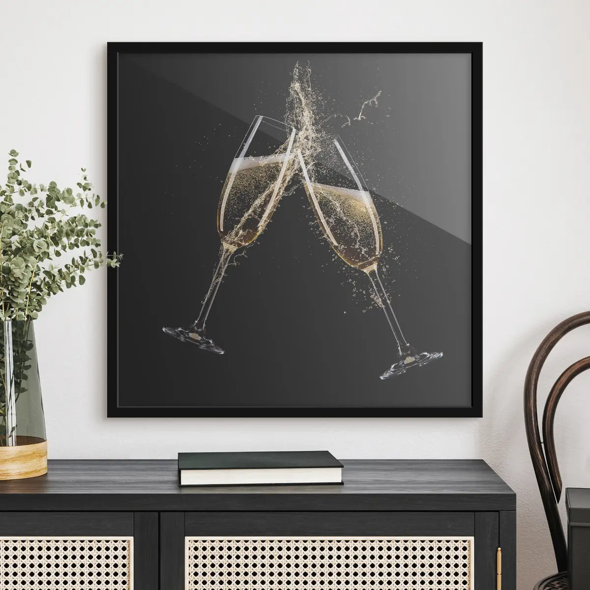 Plakāts Šampanieša šļakatas f37040