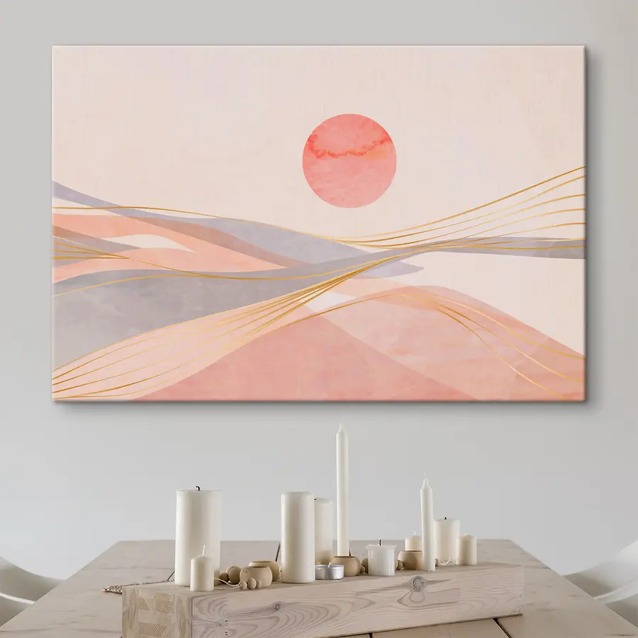 Glezna Mierīga saulrieta siltās krāsas s37548