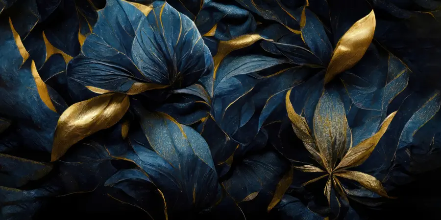 Fototapetes Zili karaliskie ziedi u74140d1