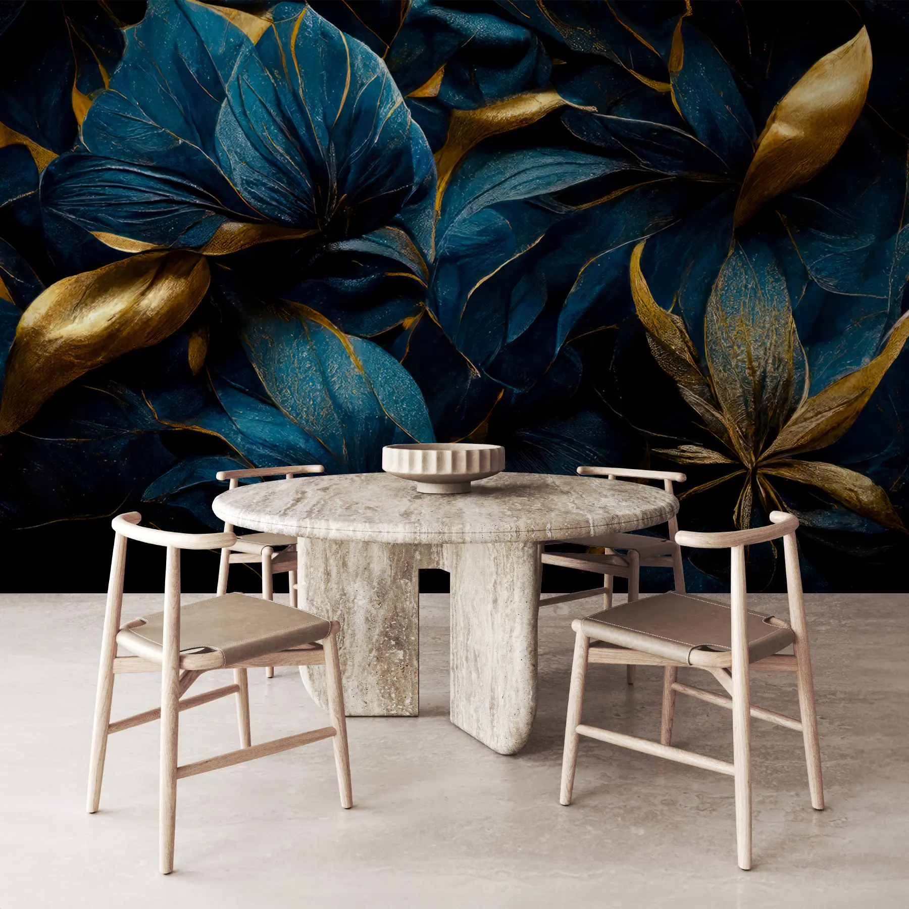 Fototapetes Zili karaliskie ziedi u74140d1