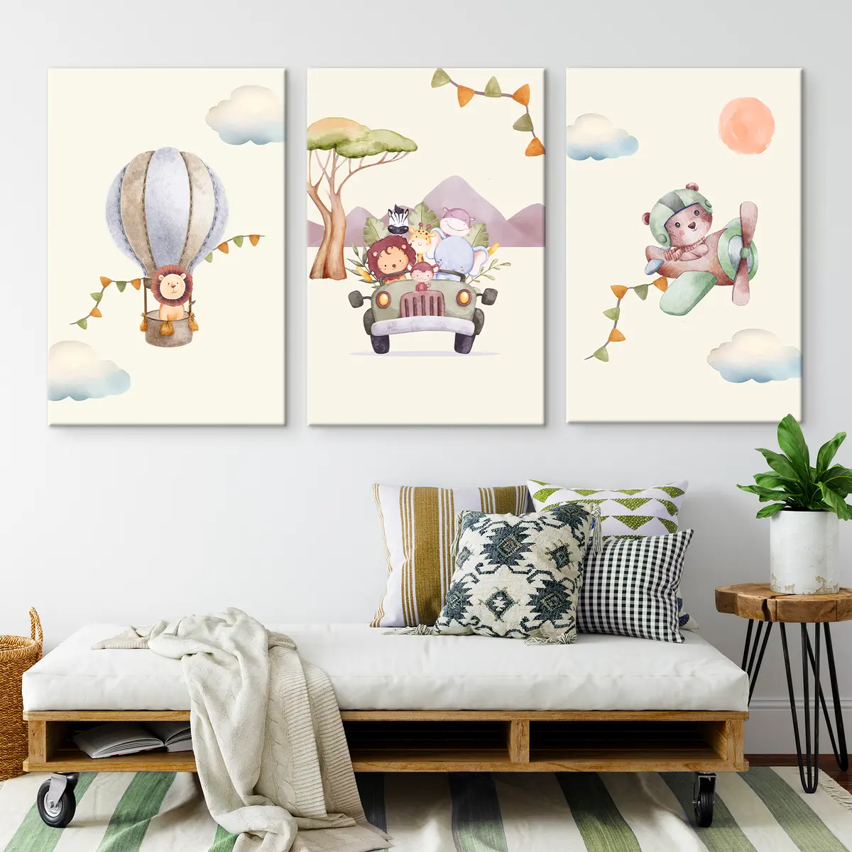 Glezna Piedzīvojumi pa sapņainām debesīm un ceļiem m00295