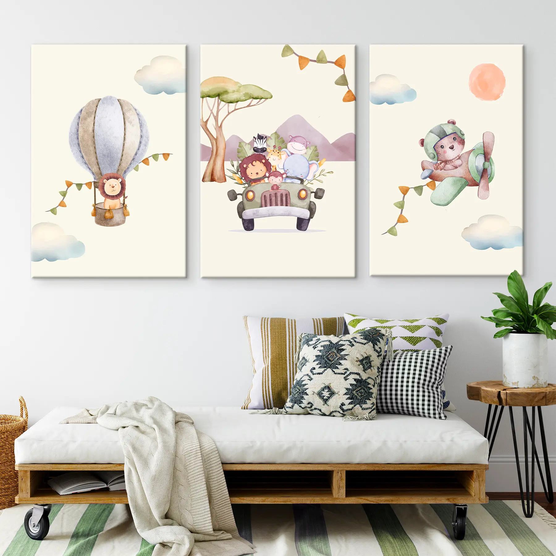 Glezna Piedzīvojumi pa sapņainām debesīm un ceļiem m00295