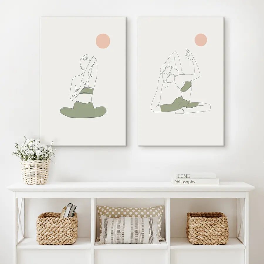 Glezna Apzinātas kustības mierīgās pozās m00300