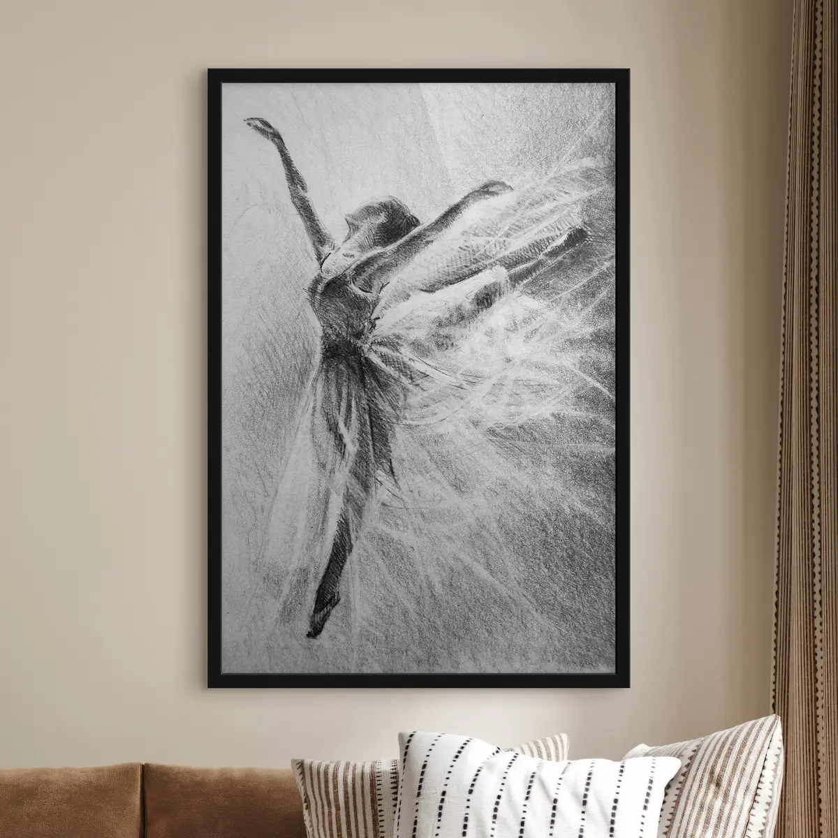 Plakāts Elegance, kas iemūžināta graciozā kustībā f37895