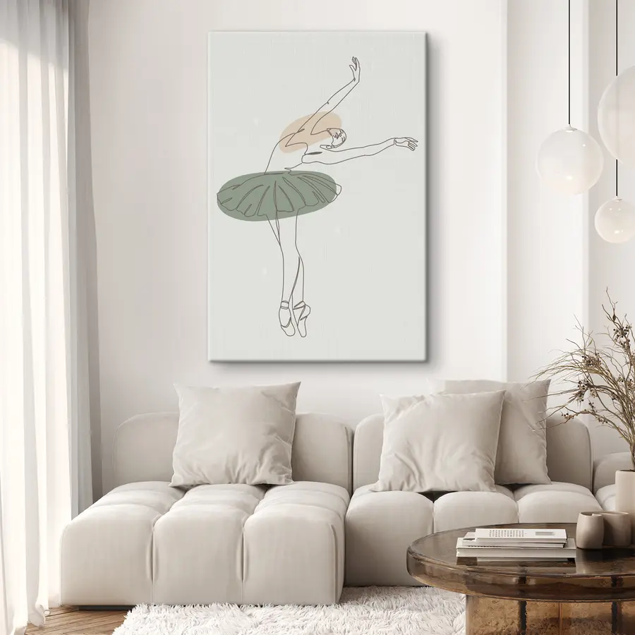 Glezna Meiteņu balerīnu stila boho minimālisma līnijas s38076