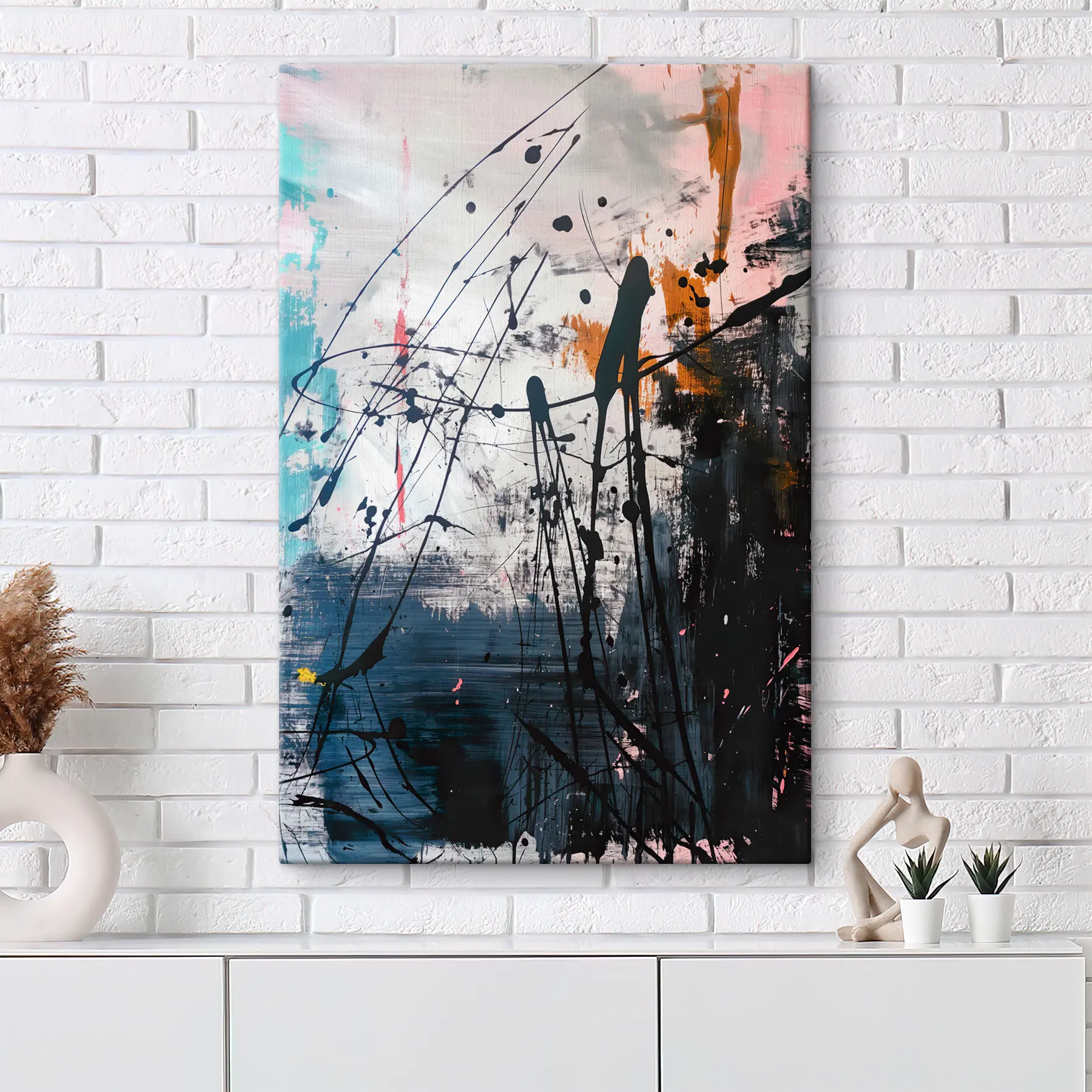 Fototapetes Abstraktas krāsas šļakatas grunge stilā s38165