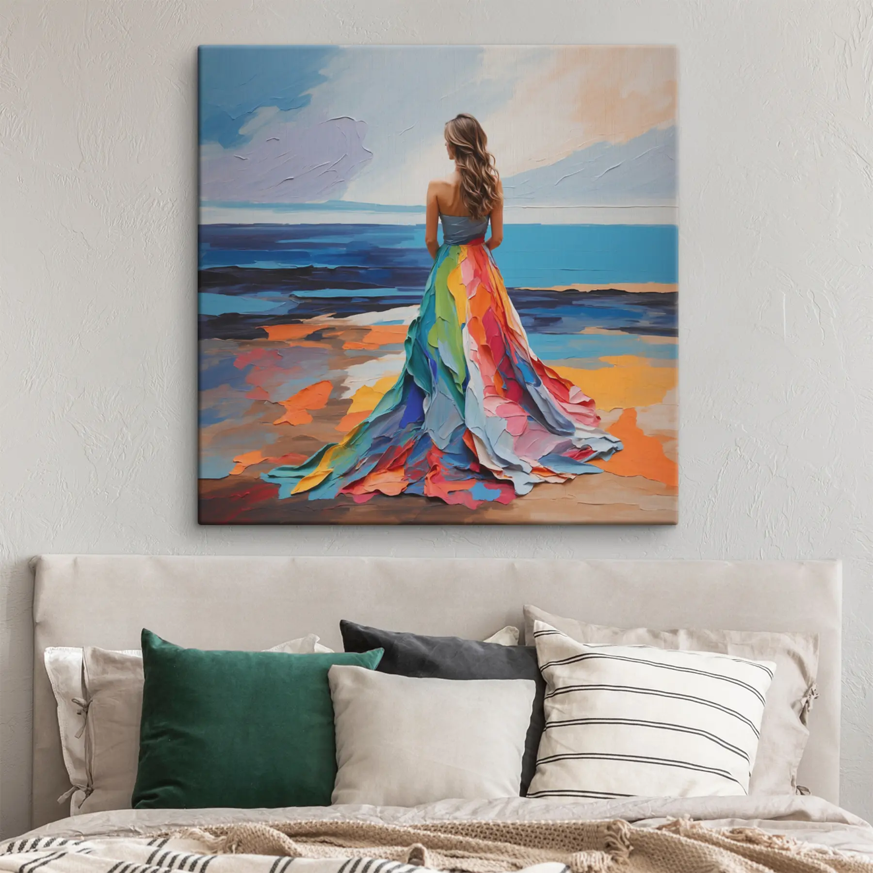 Glezna Sieviete jūras krastā s38171