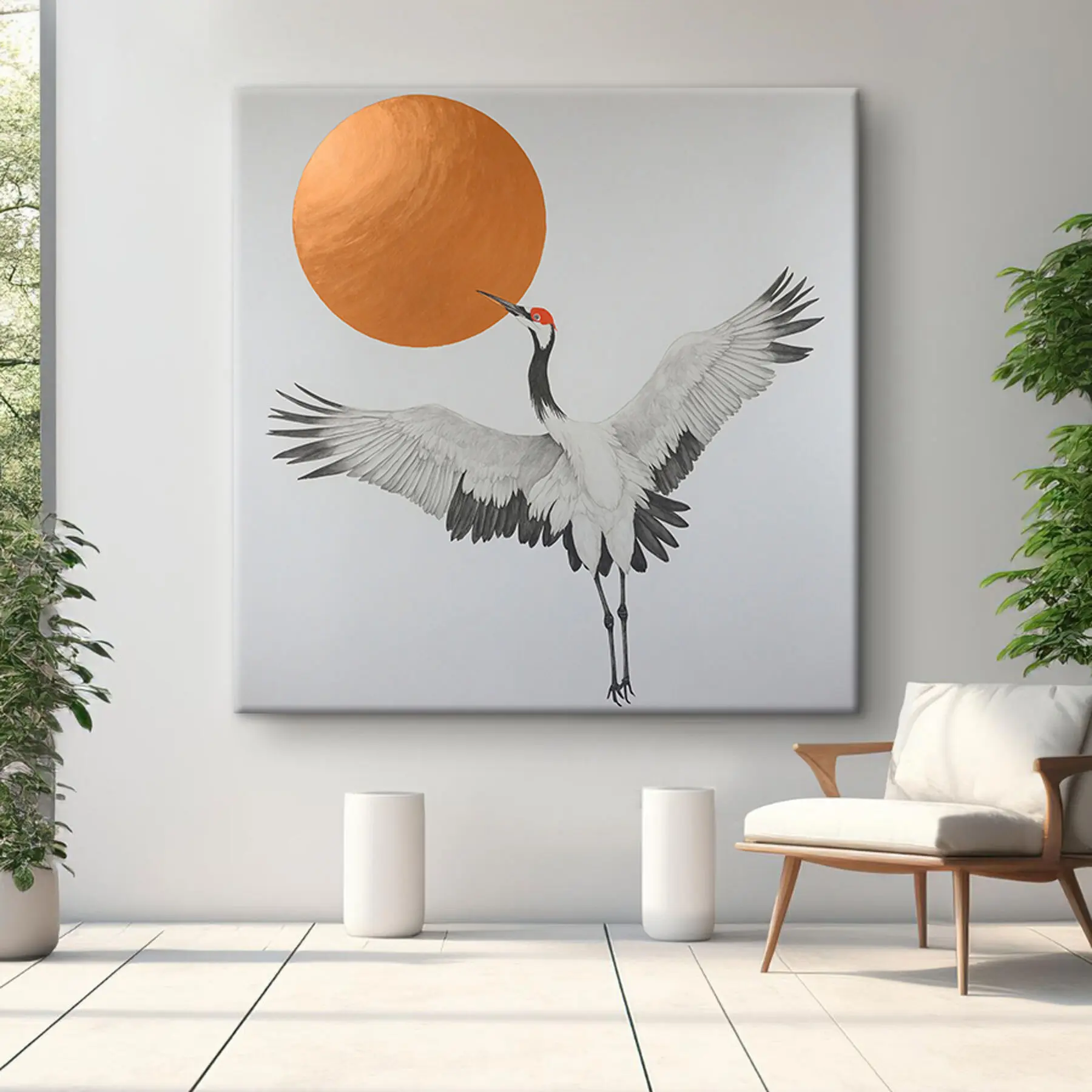 Glezna Celtnis lido pret sauli s38195