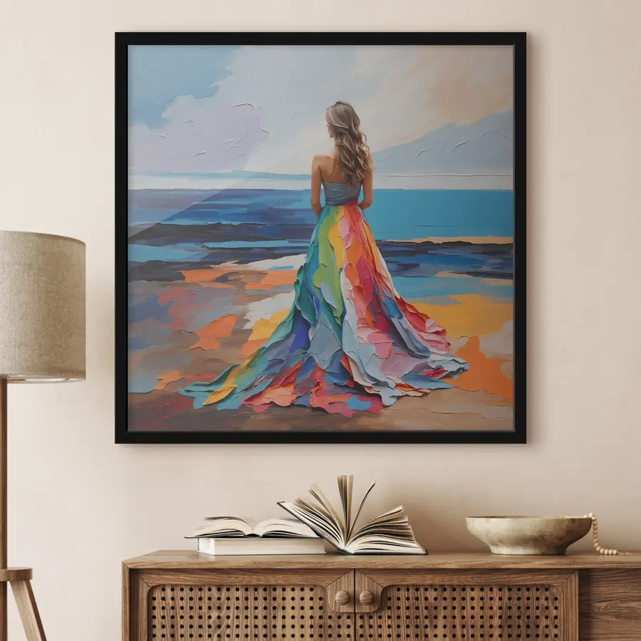 Fototapetes Sieviete jūras krastā f38171