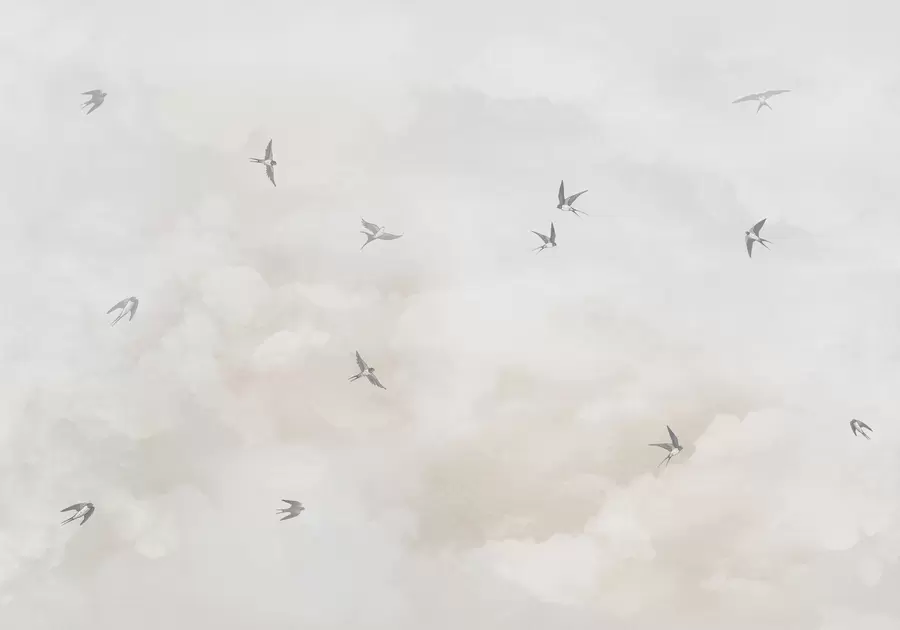 Fototapetes Debesis ar bezdelīgām w00526v2