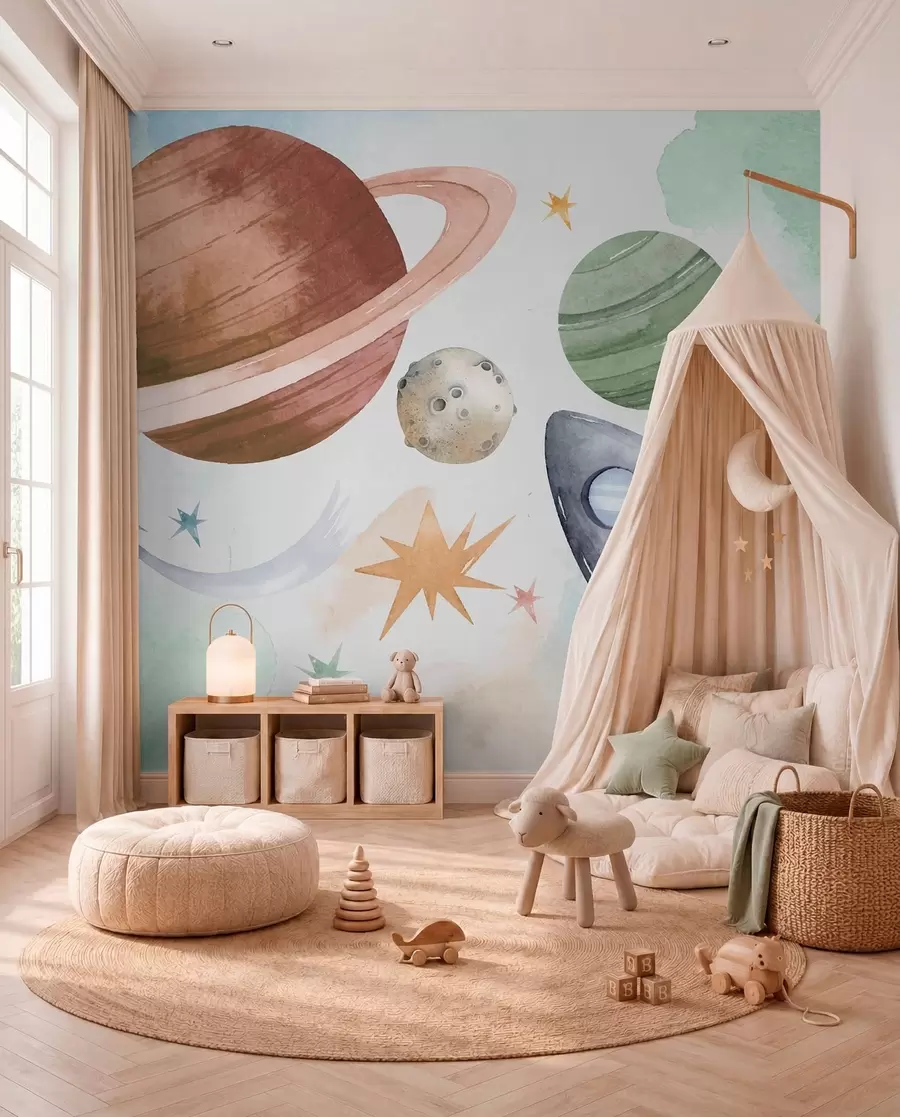 Fototapetes Pasteļplanētu parāde w00539