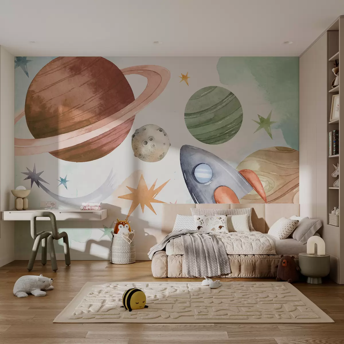 Fototapetes Pasteļplanētu parāde w00539