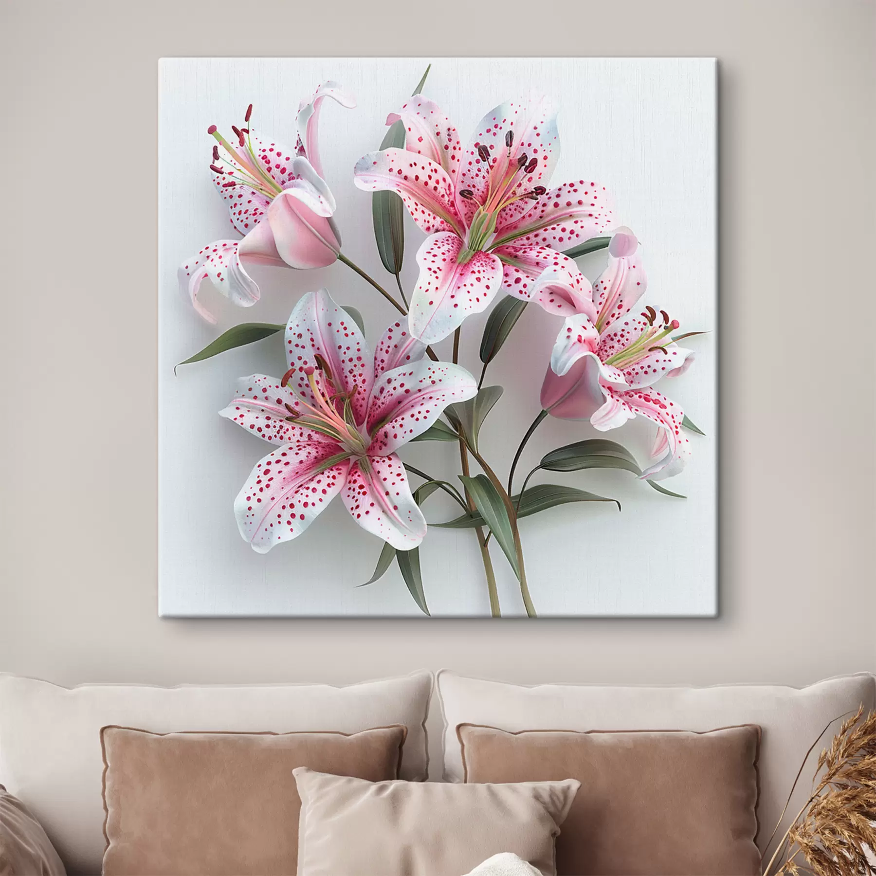 Fototapetes Smalku liliju pušķis s38247