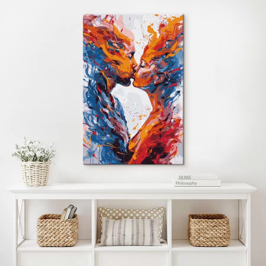 Glezna Dažādu krāsu sprādziens s38410