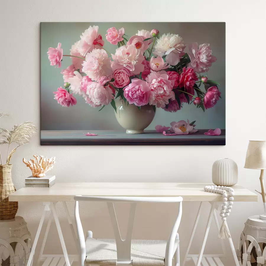 Glezna Smalks peoniju pušķis s38458