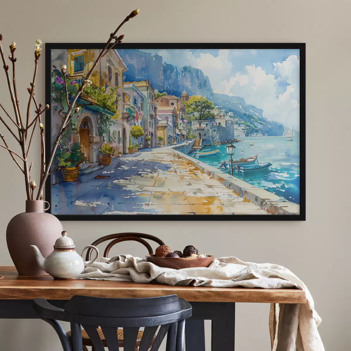 Plakāts Krastmala pie jūras f38449