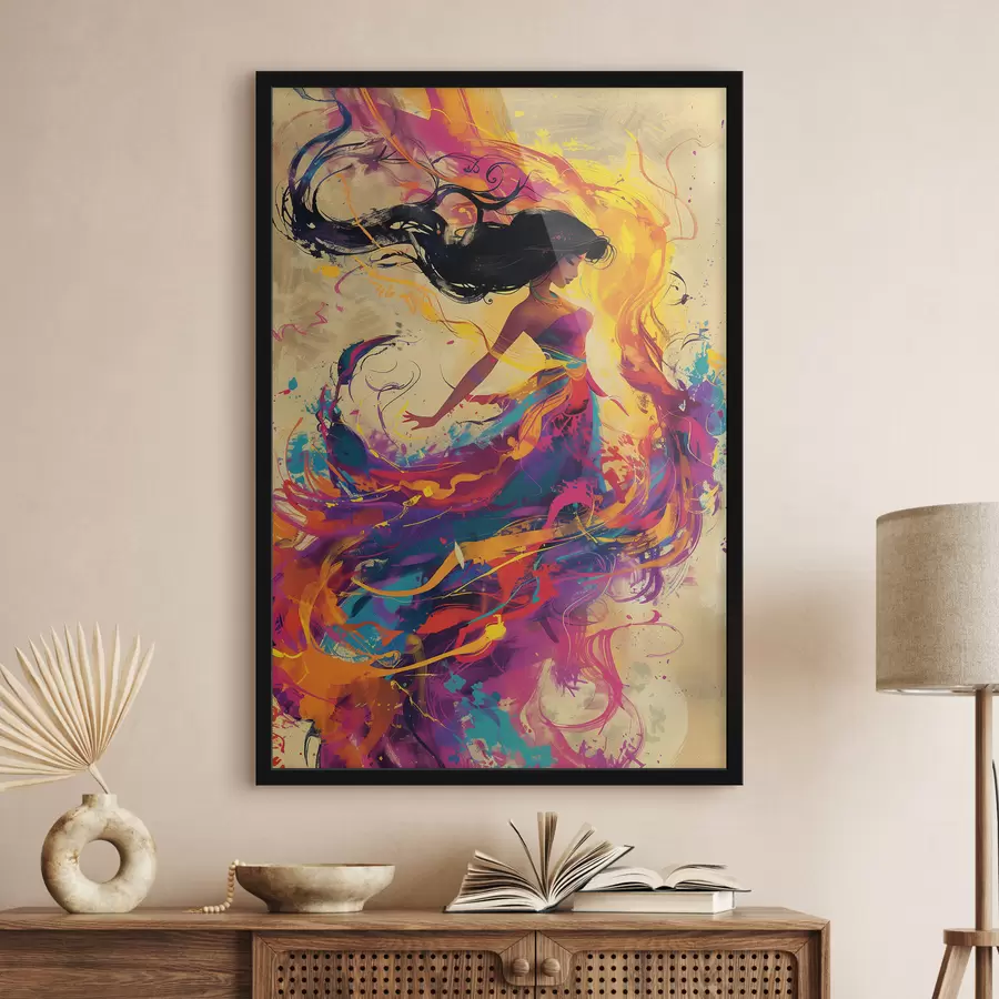 Fototapetes Meitenes akvareļu gleznojums f38528