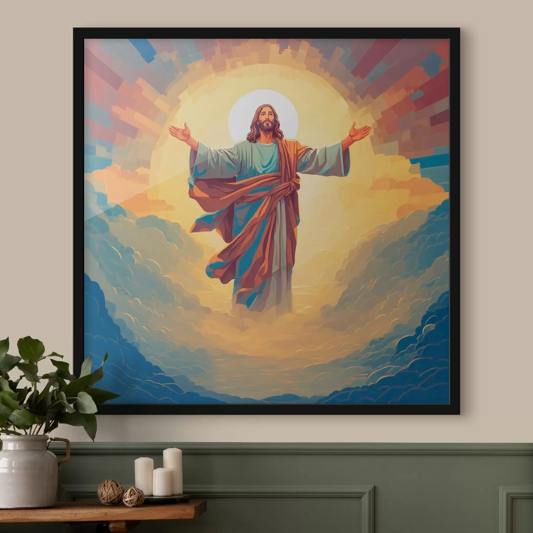 Glezna Jēzus debesbraukšana f38614