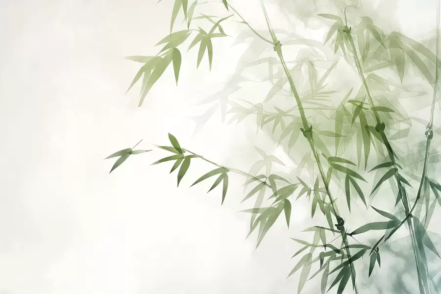 Fototapetes Zari ar lapām akvarelis w00687