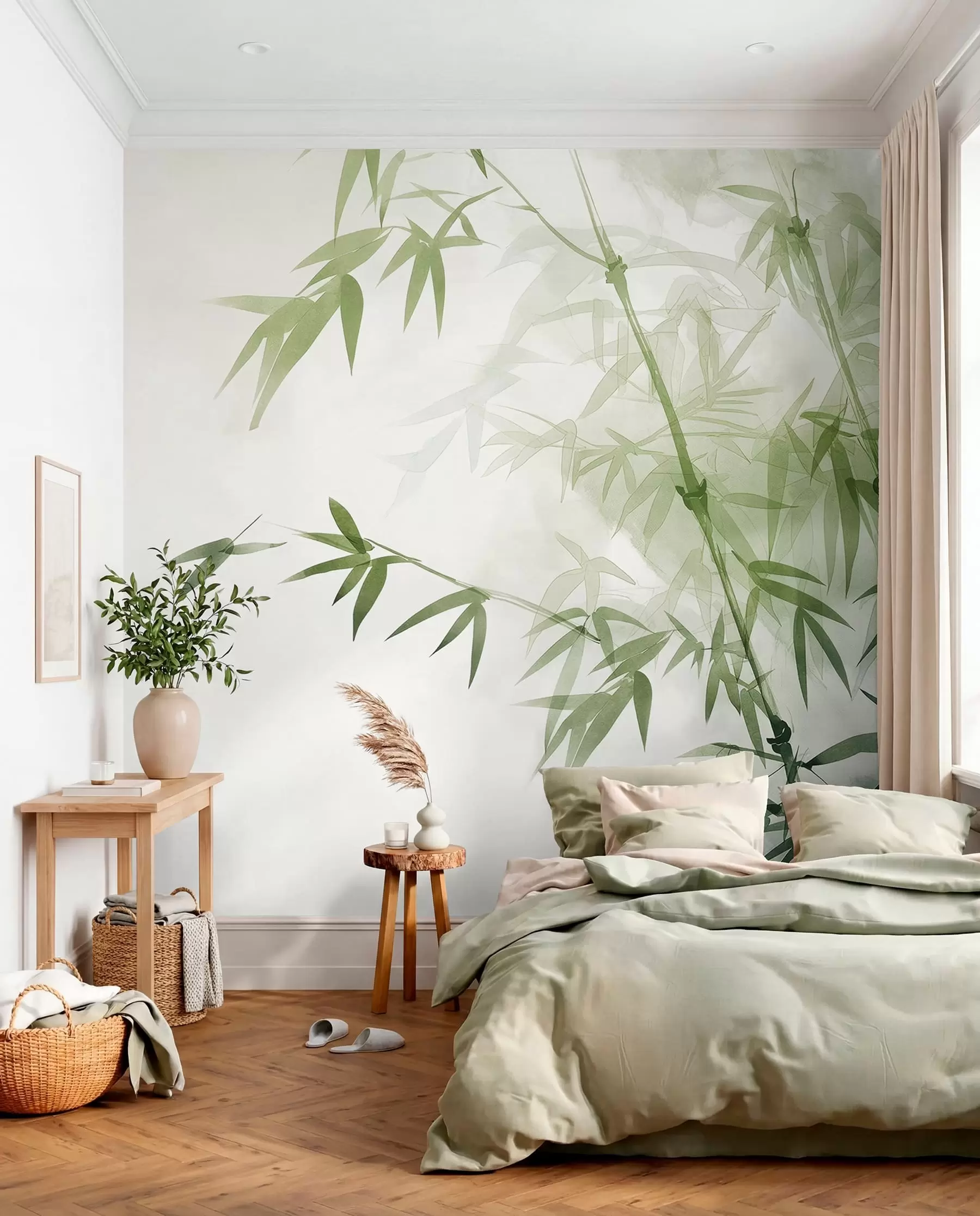 Fototapetes Zari ar lapām akvarelis w00687