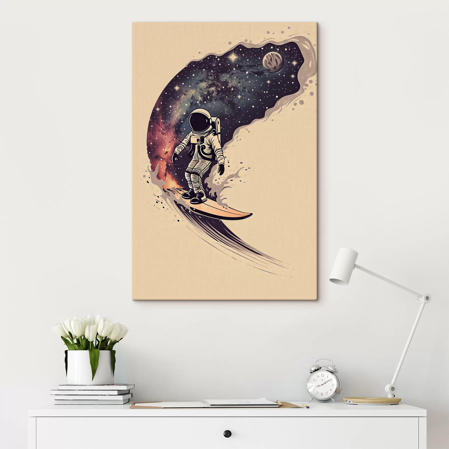 Glezna Astronautu sērfotājs s38636