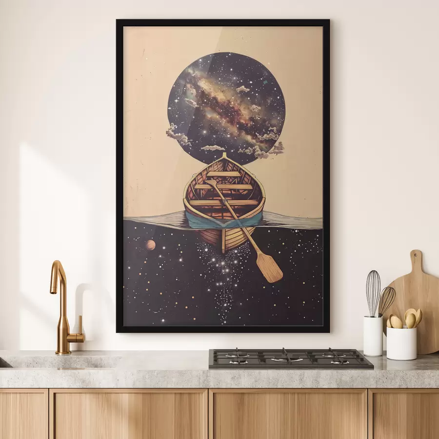 Fototapetes Laiva kosmosa stilā f38635