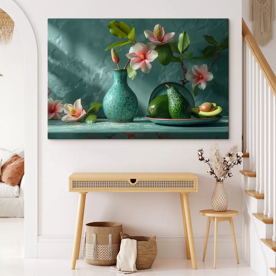 Glezna Avokado un liliju sastāvs s38687