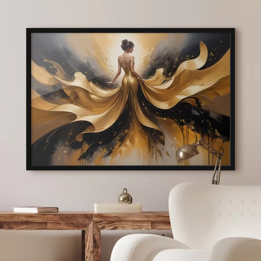 Fototapetes Baltu liliju pušķis zili baltā keramikas vāzē uz zila fona eļļas glezna klusā daba f38820