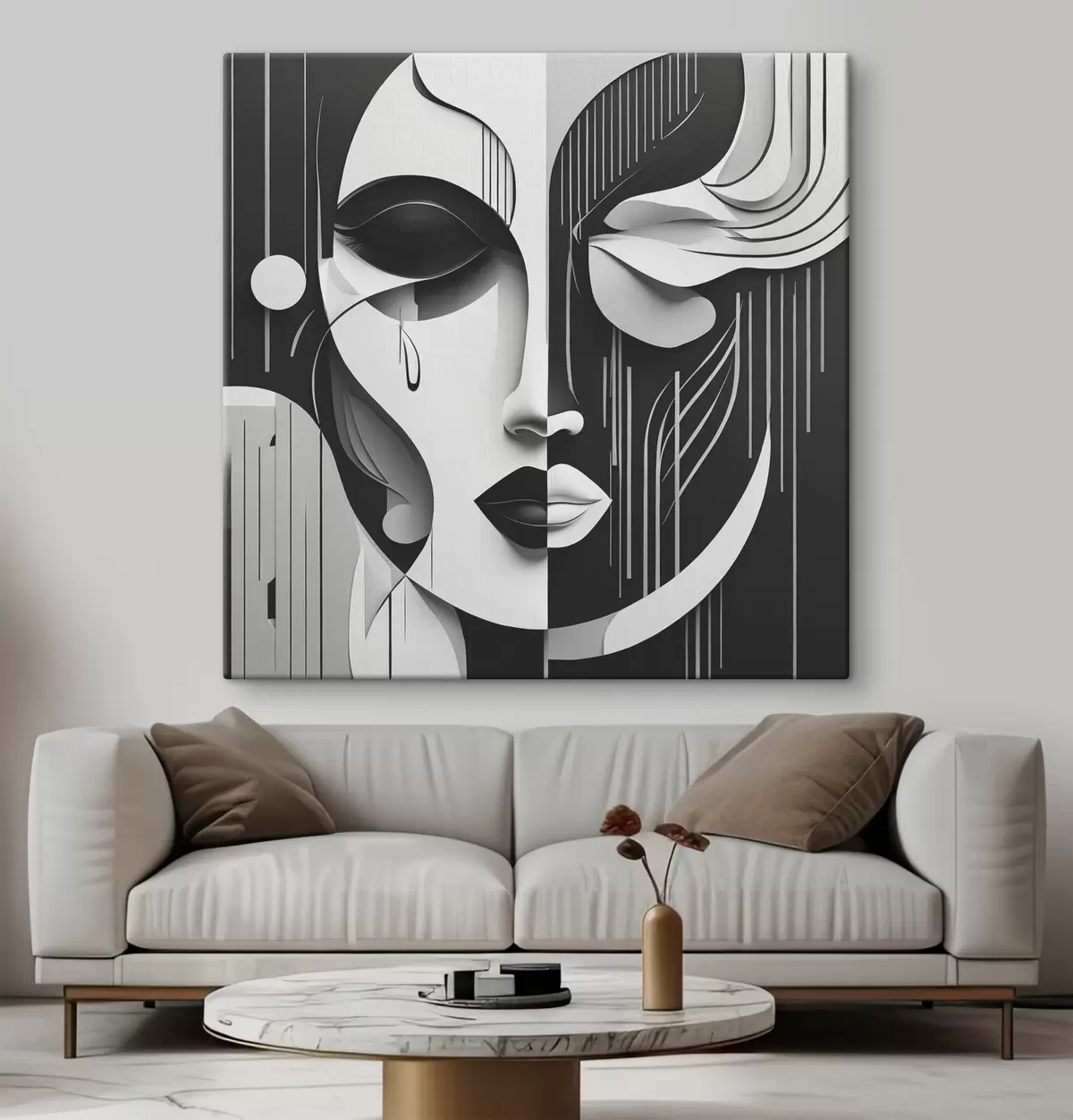 Glezna Melnbalta maska s38850