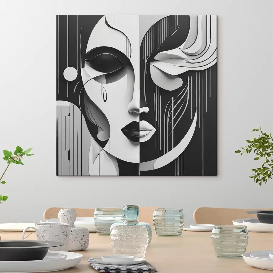 Glezna Melnbalta maska s38850